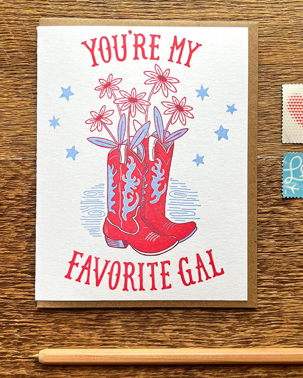 Favorite Gal Cowboy Boots Card