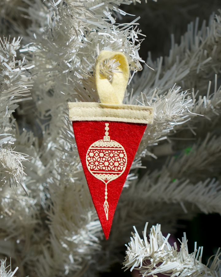 Illustrated Mini Ornament Pennant 4-Pack