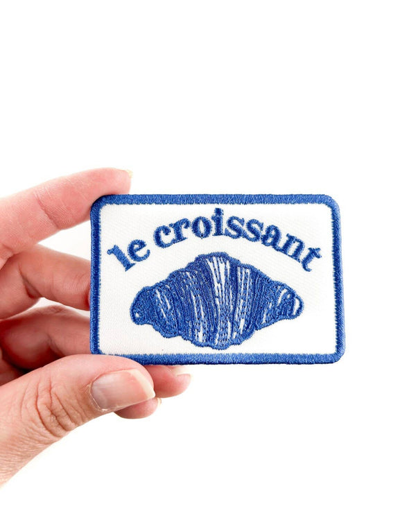 Le Croissant Embroidered Iron-On Patch