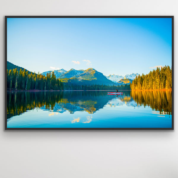 Cooper Lake: Nature's Serenity, Framed Canvas
