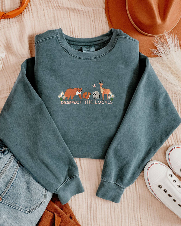 Respect Local Wildlife Embroidered Sweatshirt