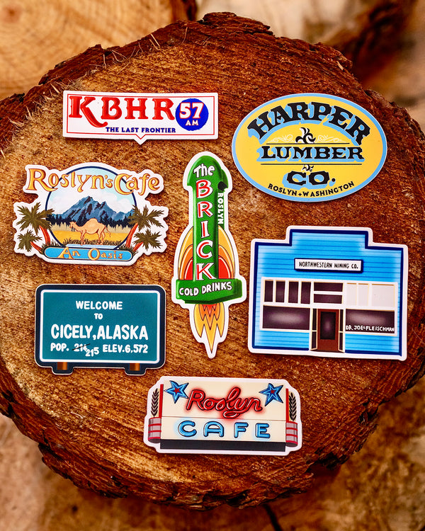 Northern Exposure Inspired Sticker Pack