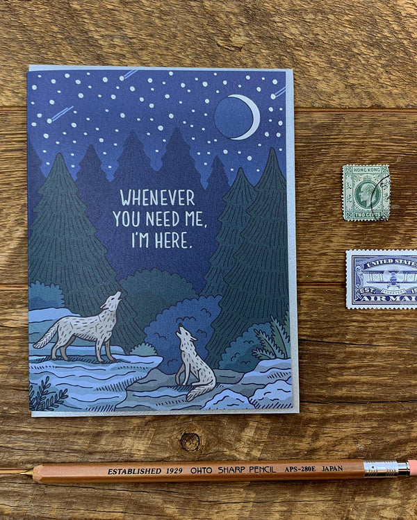 Howling Wolves Card