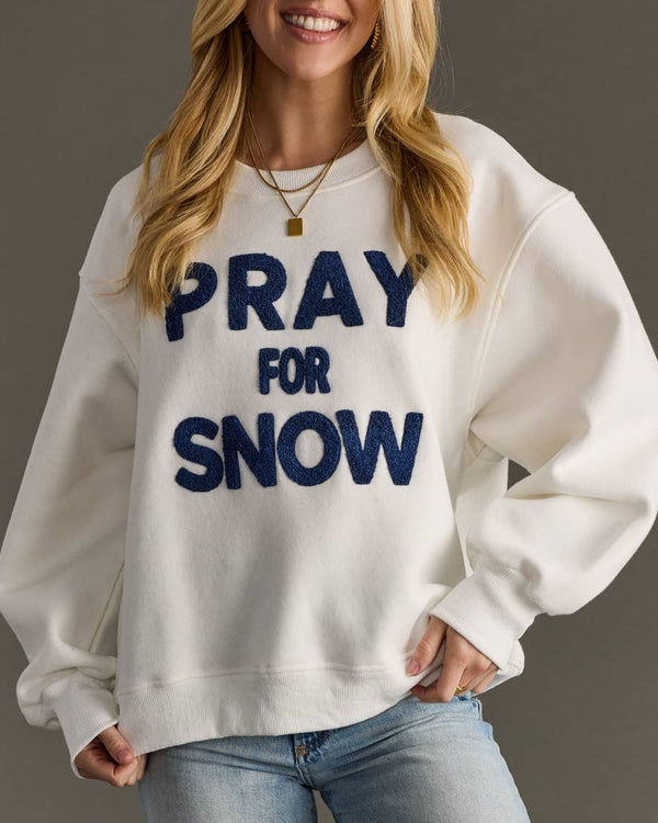 "Pray For Snow" Crewneck Sweatshirt