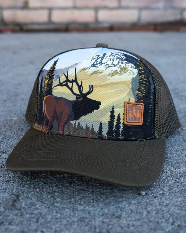 Elk Trucker Snapback Hat