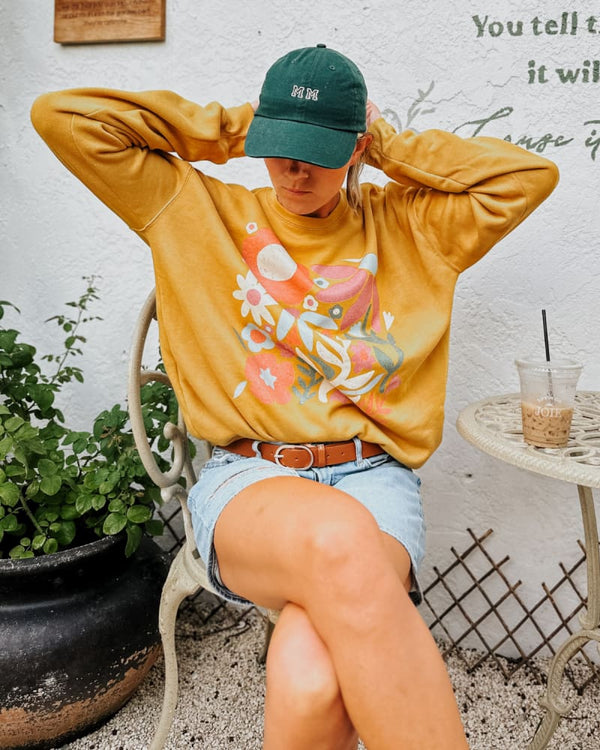 Floral Sunshine Crewneck Sweatshirt