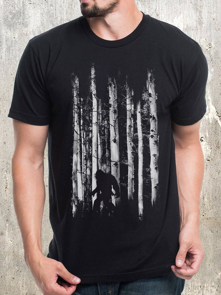 Bigfoot in the Forest Men's T-Shirt