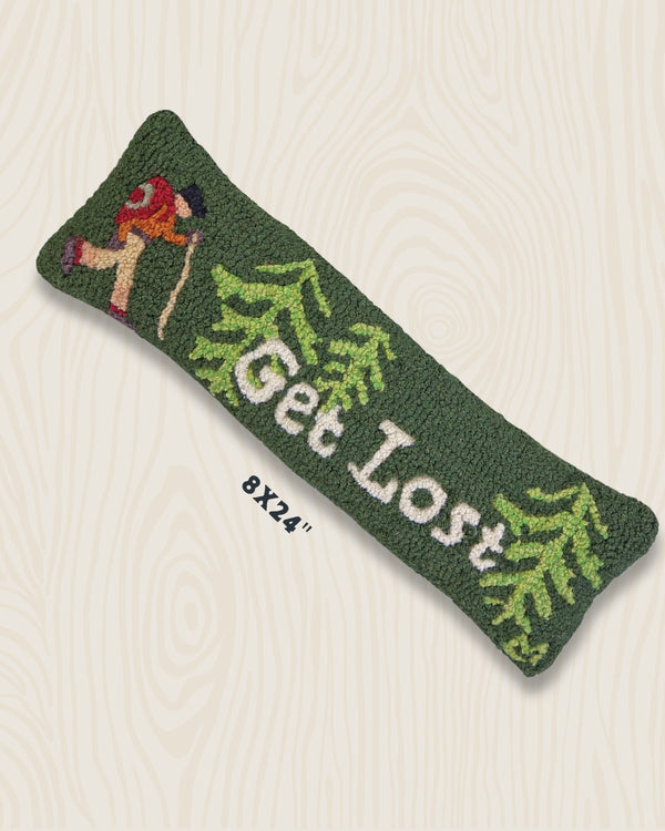 Get Lost Hiking Wool Hook Pillow | 8"x24"