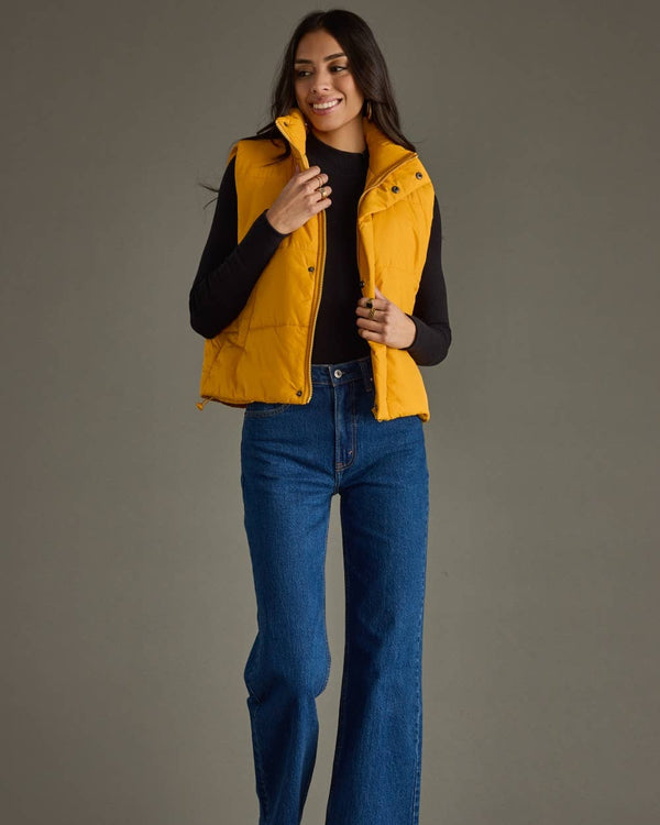 Mustard Puffer Vest