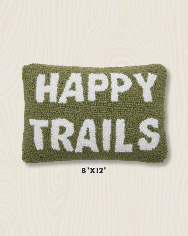 Happy Trails Wool Hook Pillow | 8x12