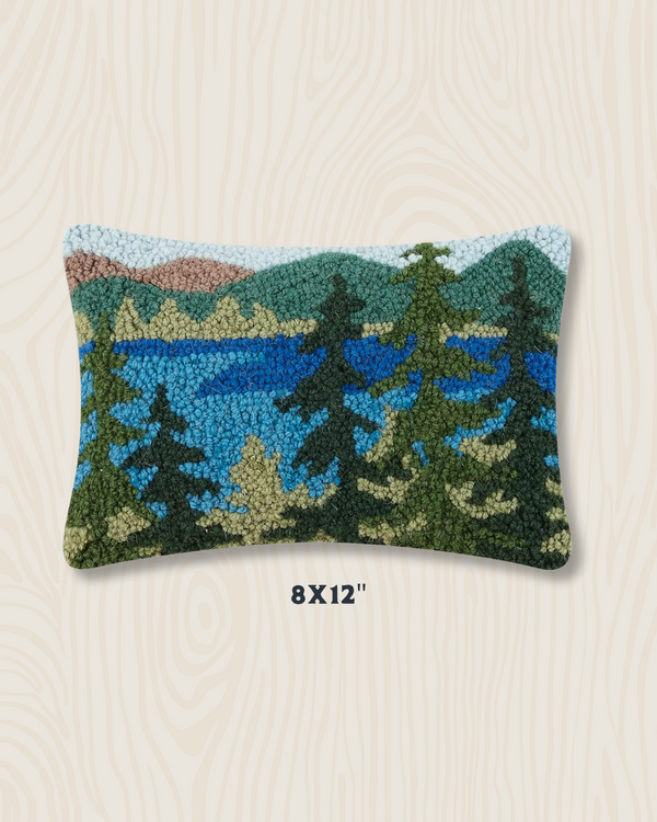 Lake Forest Wool Hook Pillow | 8" x 12"