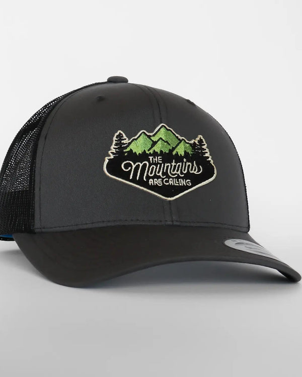 The Mountains Are Calling Trucker Hat