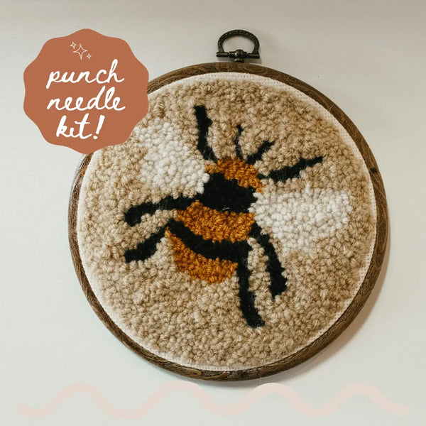 Bee Punch Needle Kit