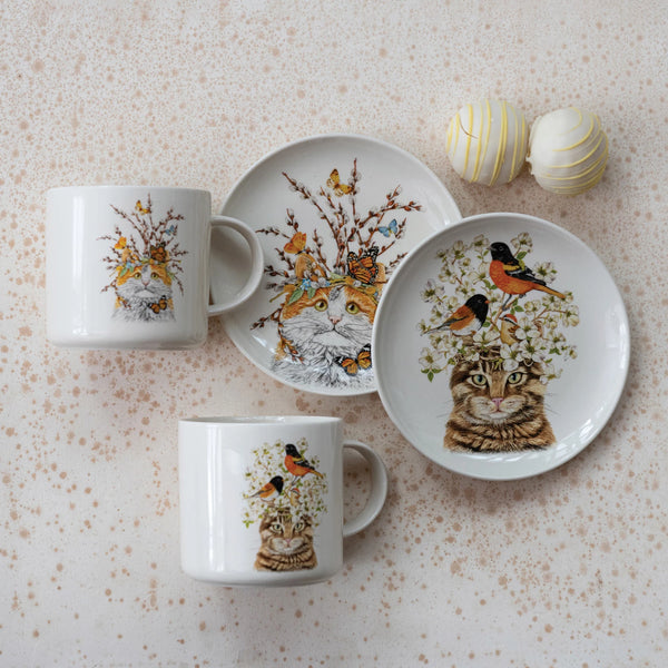 Cats in the Wild | Plate and Mug | 2 Styles