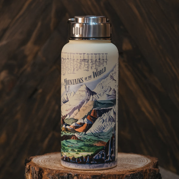 32oz Stainless Steel Insulated Bottle | Rivers & Mountains