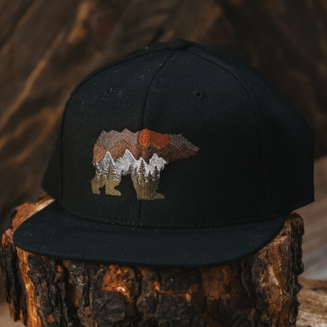 Bear and Mountain Hat