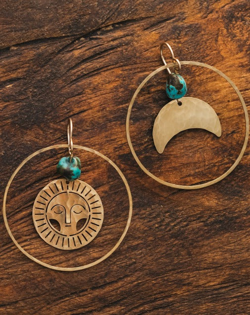 Handmade Eclipsed Earrings