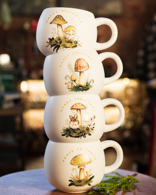 Holiday Mushroom Mug