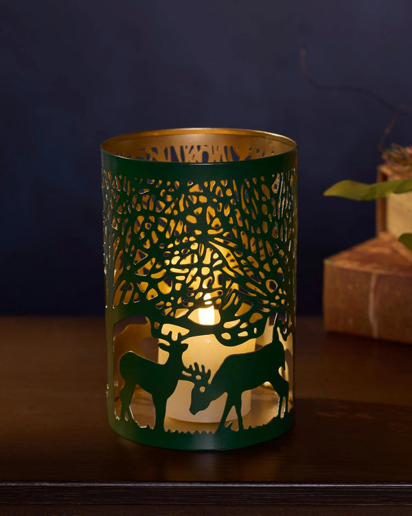 Laser Cut Metal Forest Life Lantern
