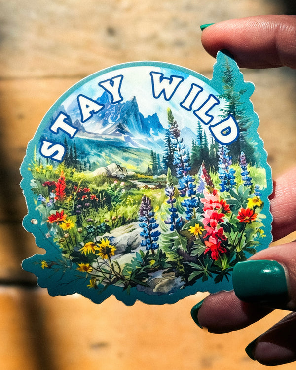 Stay Wild Vinyl Sticker