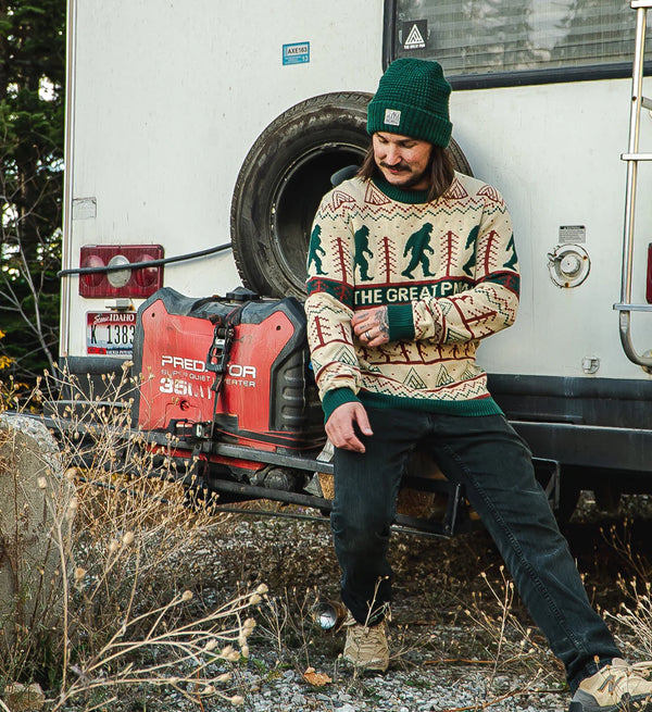Festive Knit PNW Sasquatch Sweater