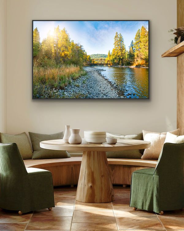 Crossing into Quiet | Framed Fine Art Canvas