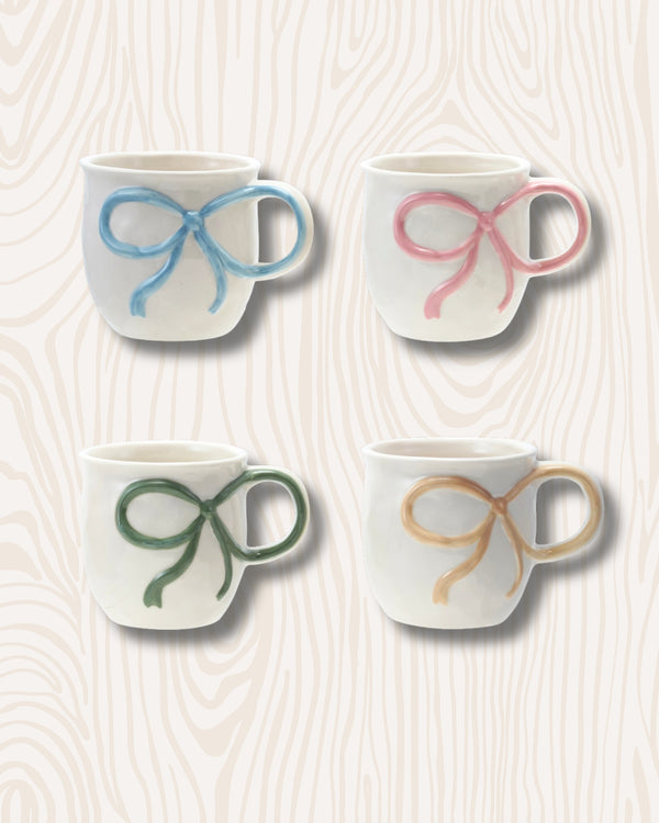 Bow Handle Stoneware Mug | 18 oz.