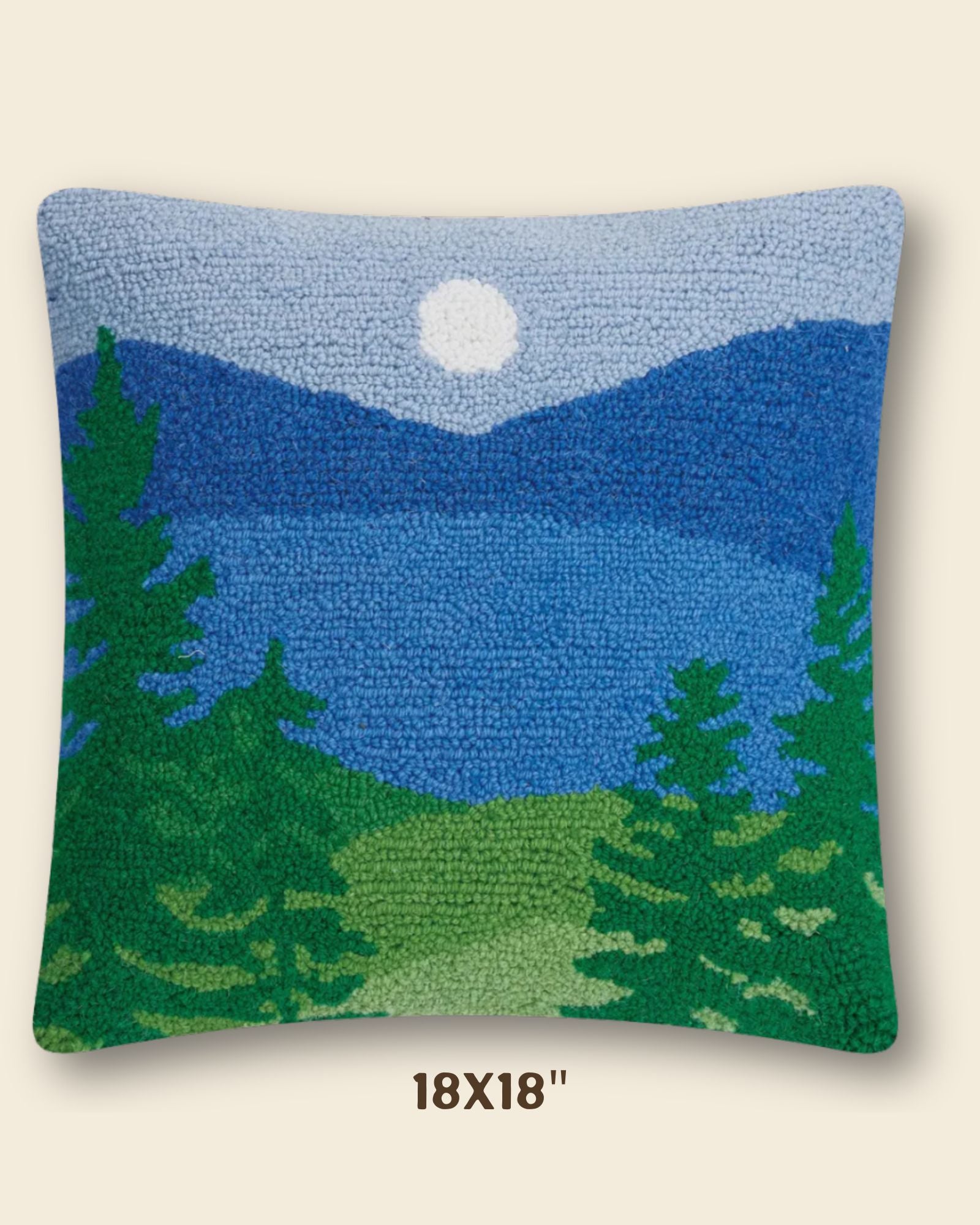 Feather and Larch Lakeview Wool Hook Pillow - Thumbnail 2