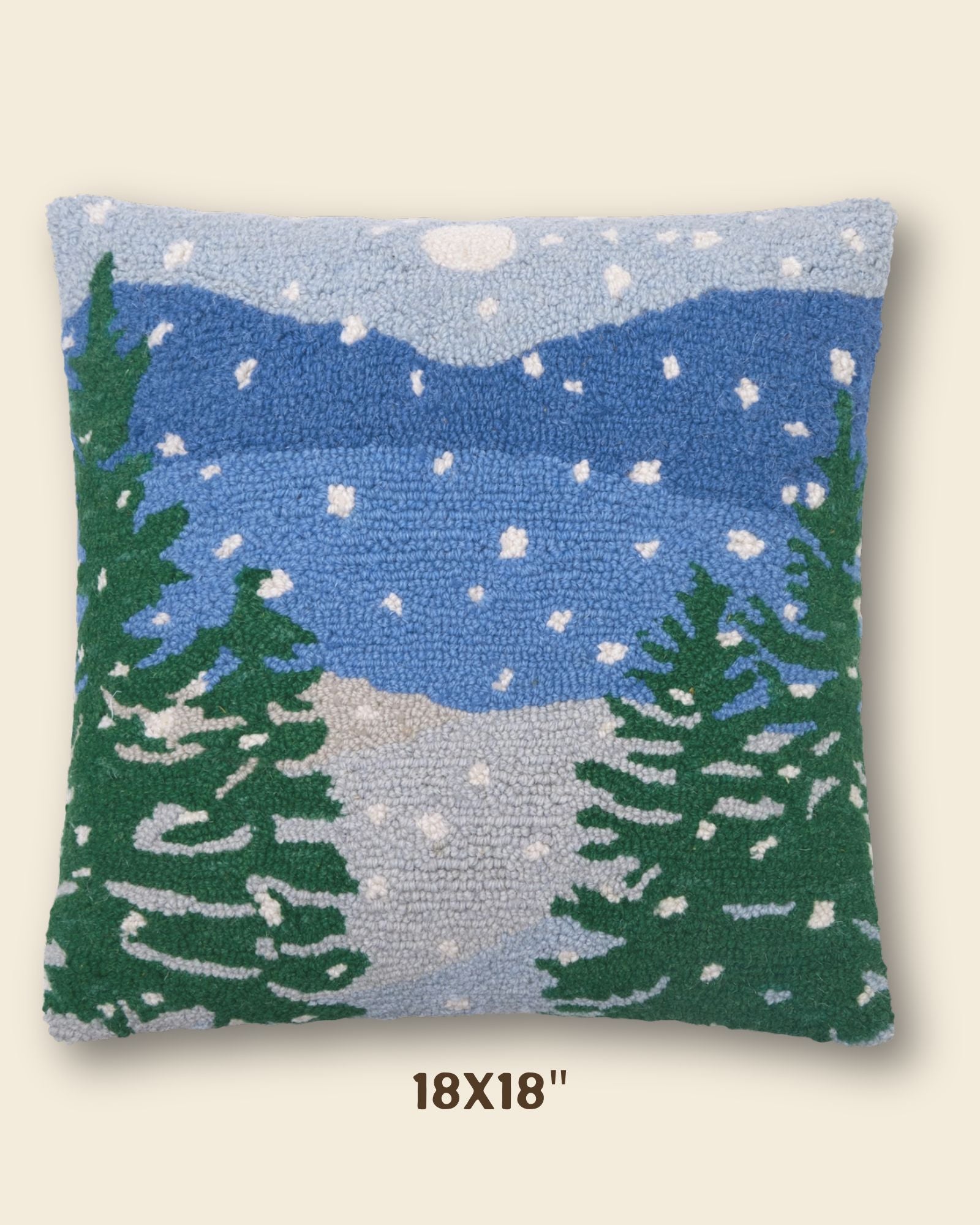 Feather and Larch Lakeview Wool Hook Pillow