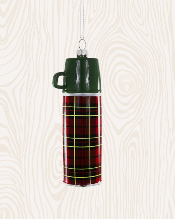 Vintage Winter Thermos Ornament