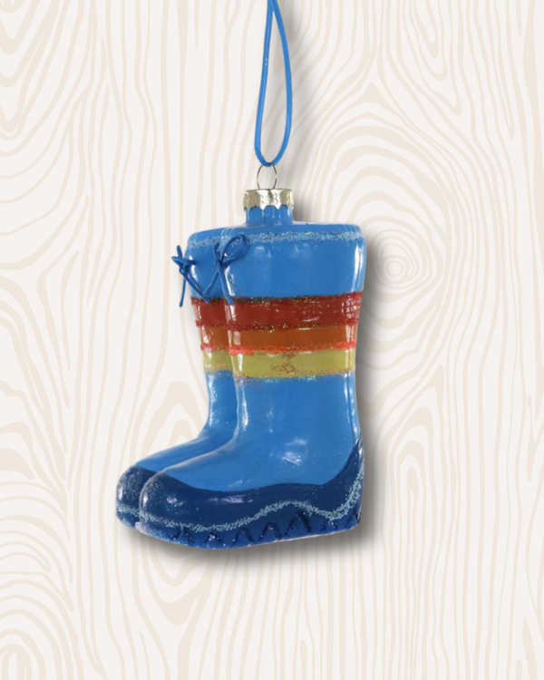 Retro 80's Moon Boots Ornament