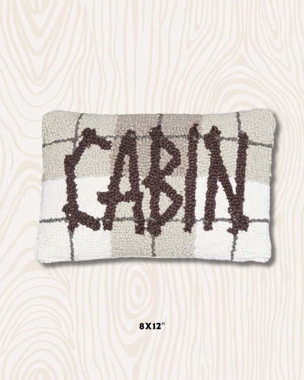 Cabin Wool Hook Pillow | 8" x 12"