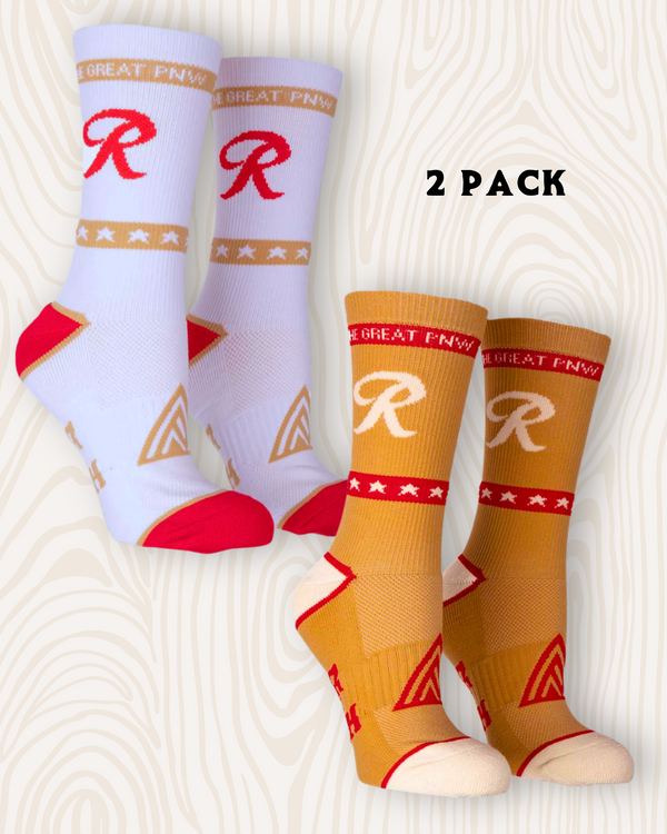 Rainier Beer Crew Socks | 2 Pack