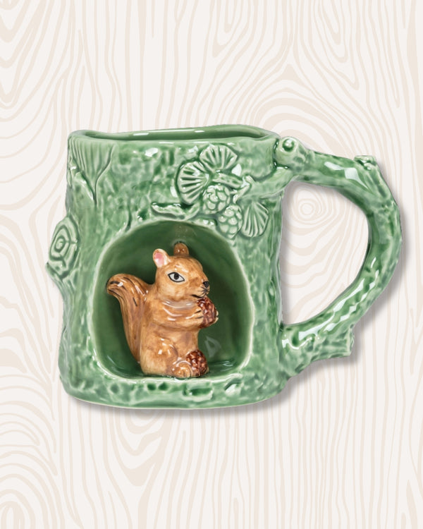 Woodland Squirrel Hollow Mug