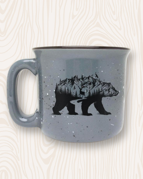 Wilderness Bear Ceramic Camp Mug