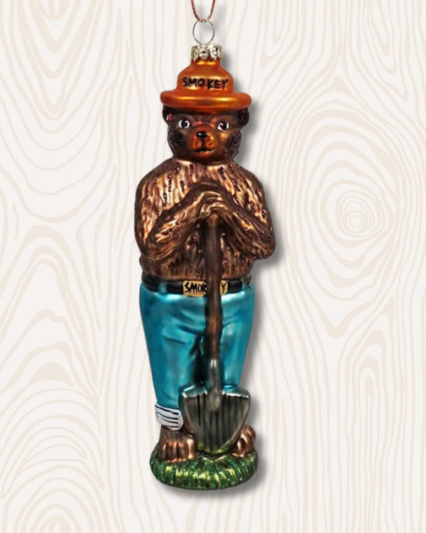 Smokey Bear Ornament | Glass