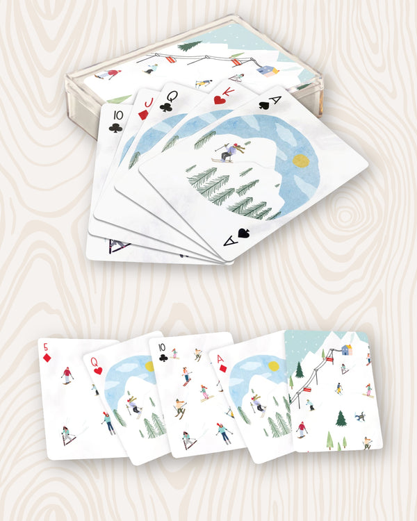Ski Day Playing Cards