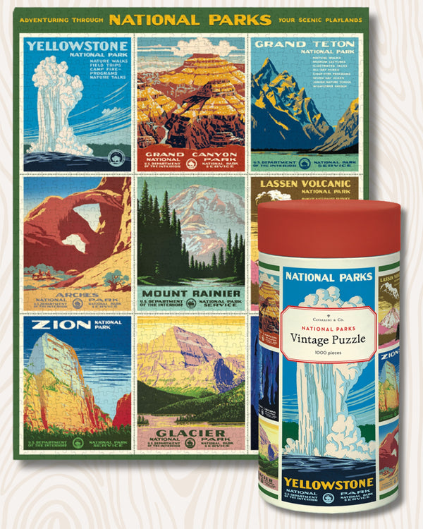 Vintage National Parks Puzzle III | 1,000 Pieces