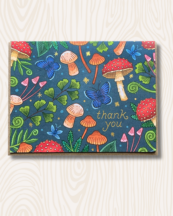 Thank You Mushrooms Card