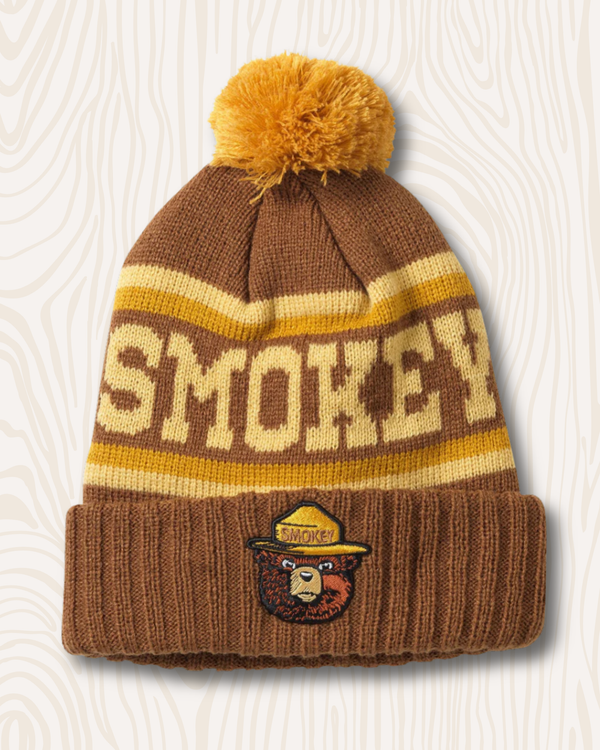 Smokey Bear Knit Pom Beanie