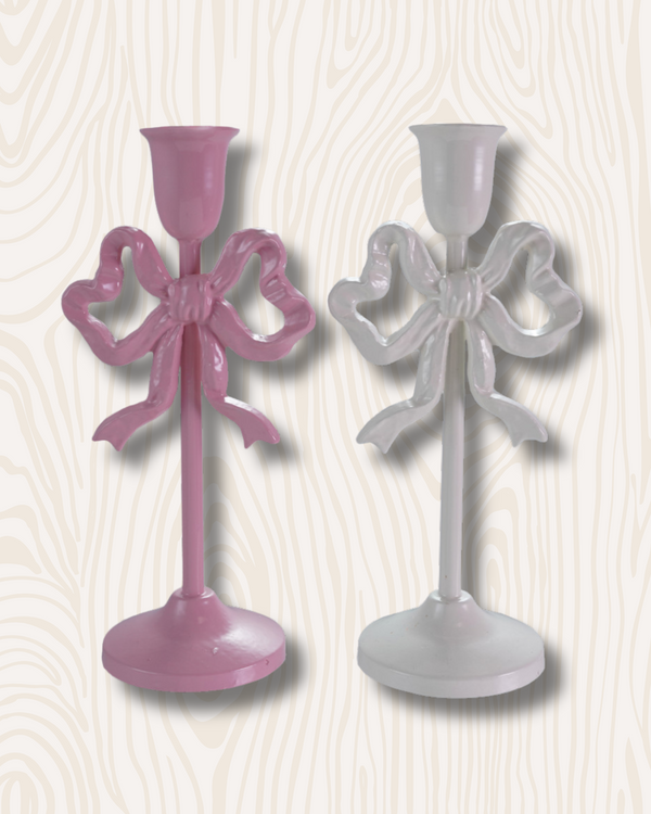 Cast Iron Bow Taper Holder | 10in
