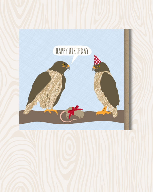 Hawks Birthday Card