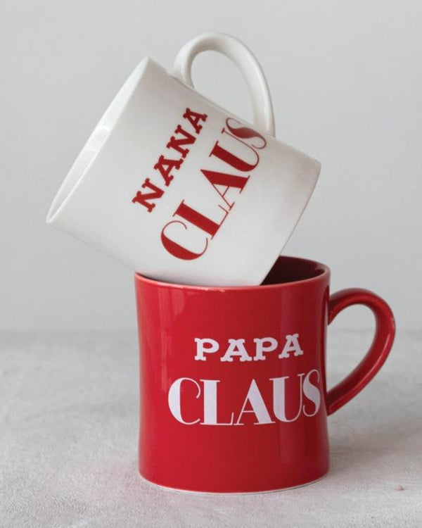 Papa Claus + Nana Claus Mug