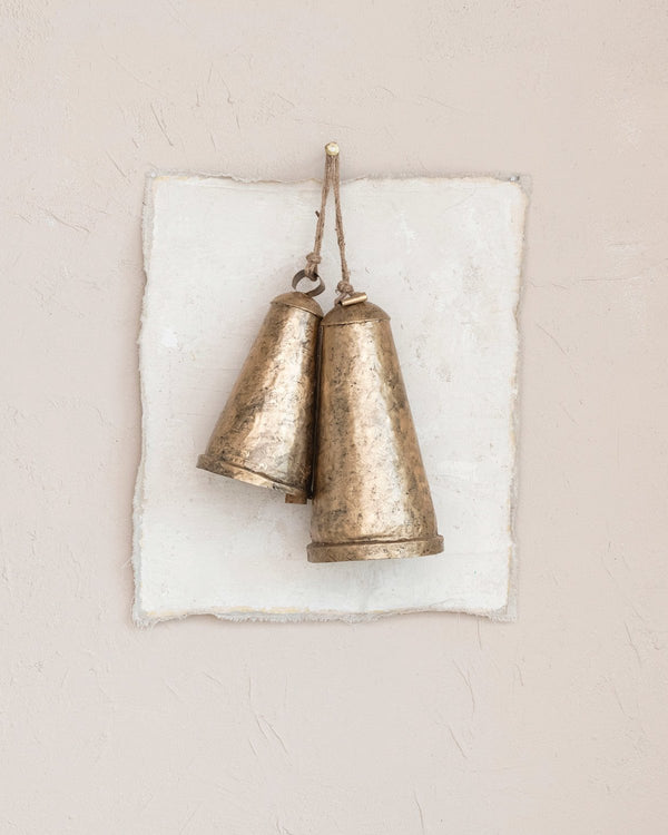 Metal Bell on Jute Rope | 14.75"