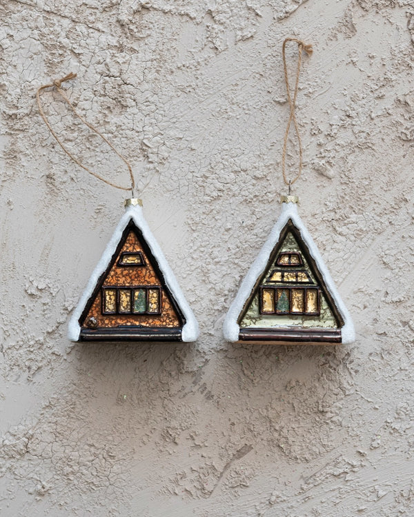 A-Frame Cabin Ornament