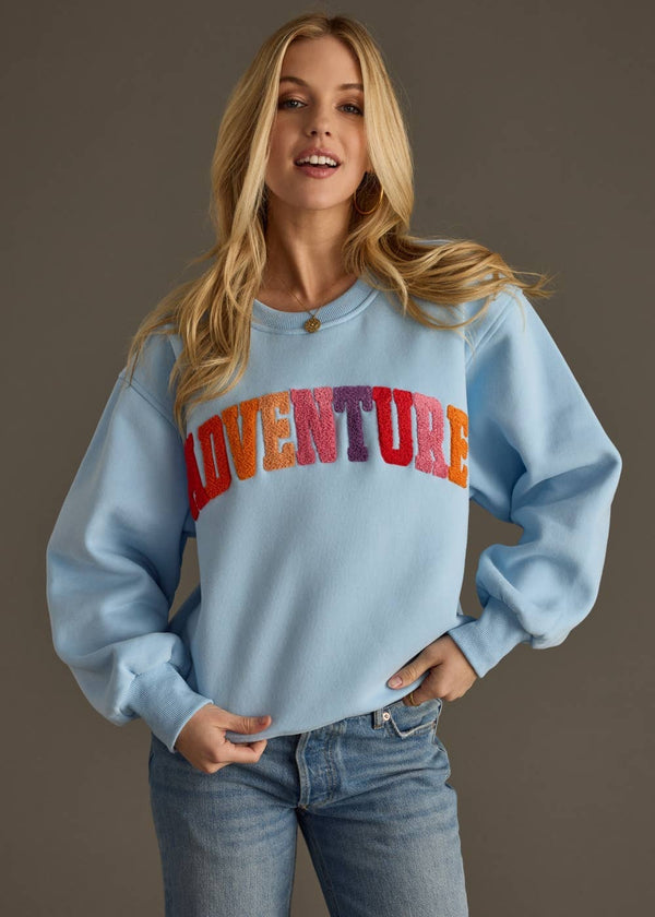 Adventure Textured Crewneck Sweatshirt