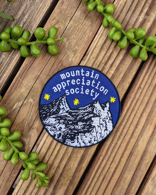 Mountain Appreciation Society Iron On Patch