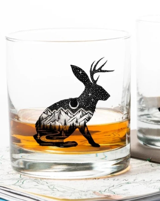 Jackalope Whiskey Glasses