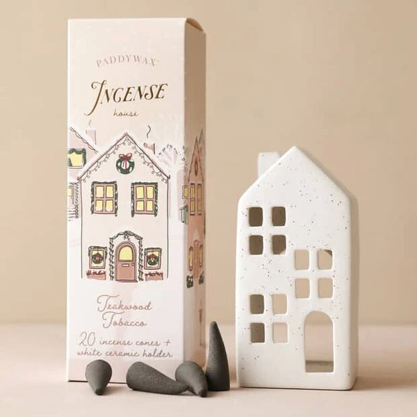 Ceramic House + Incense Cones: Holiday Scents