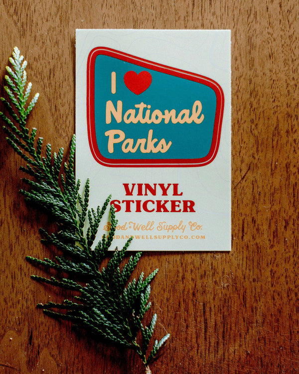 I Heart Parks Vinyl Sticker
